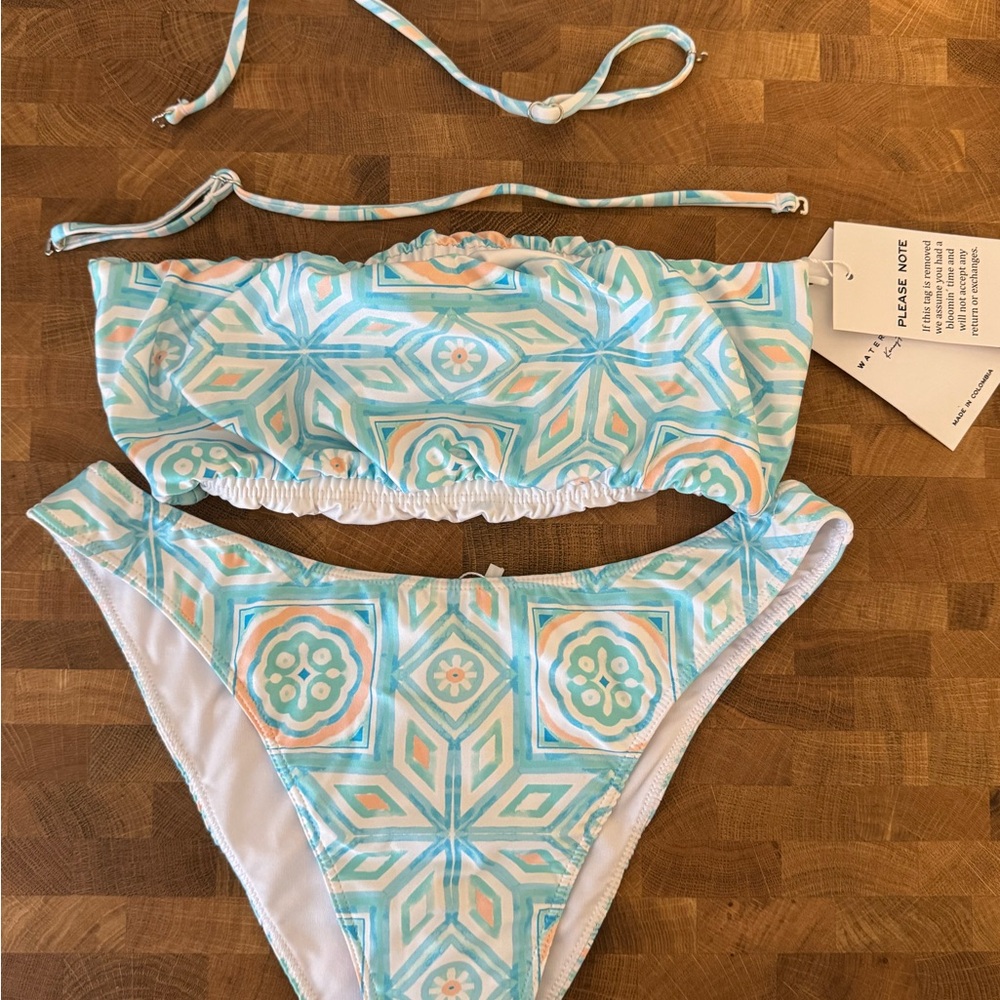 Kenny Flowers Bikini Set (Size M top, size L bottoms)